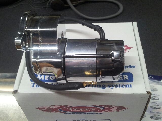 STARTER MOTOR 1.4KW POLISHED & CHROME